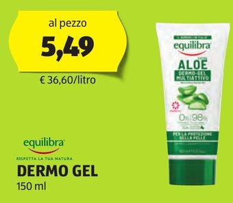 ALDI equilibra DERMO-GEL 150 ml offerta