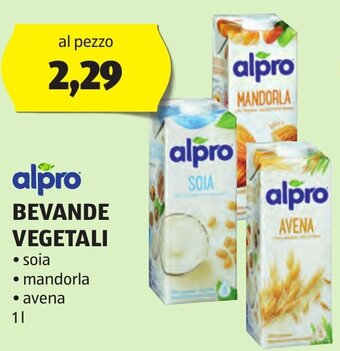 ALDI alpro BEVANDE VEGETALI 1 l offerta