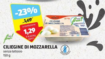 ALDI CILIEGINE DI MOZZARELLA 150 g offerta