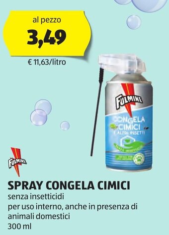 ALDI SPRAY CONGELA CIMICI 300 ml offerta