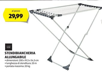 ALDI STENDIBIANCHERIA ALLUNGABILE offerta