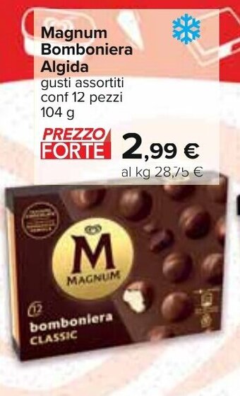 Carrefour Magnum Bomboniera Algida gusti assortiti conf 12 pezzi 104 g offerta
