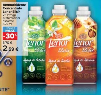 Ammorbidente Concentrato Lenor Elisir 25 lavaggi profumazioni assortite 525 ml