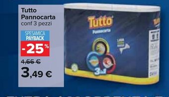Carrefour Tutto Pannocarta conf 3 pezzi offerta