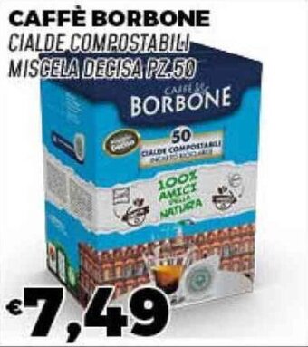 CAFFÈ BORBONE CIALDE COMPOSTABILI MISCELA DECISA PZ.50