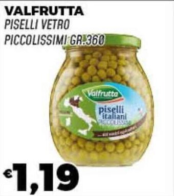 VALFRUTTA PISELLI VETRO PICCOLISSIMI GR 360