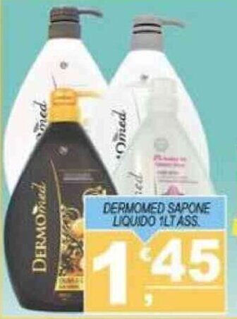Magazzini del Risparmio DERMOMED SAPONE LIQUIDO 1LT ASS. offerta