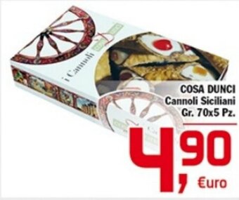 COSA DUNCI Cannoli Siciliani Gr. 70x5 Pz.
