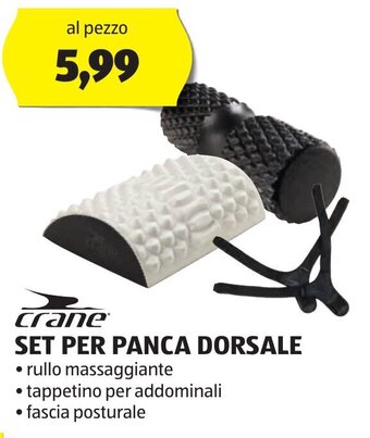 ALDI crane SET PER PANCA DORSALE offerta