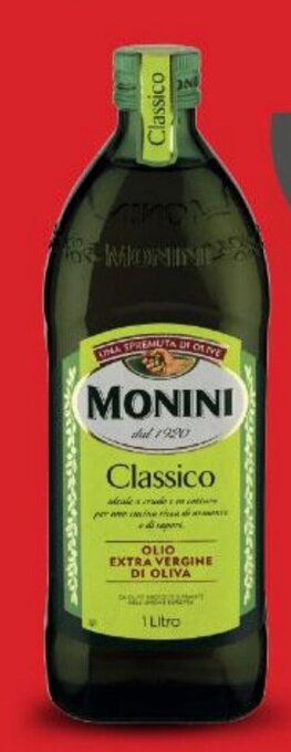 Supermercati Piccolo MONINI OLIO EXTRA VERGINE DI OLIVA CLASSICO 1 Litro offerta