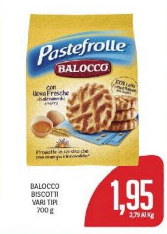 Supermercati Piccolo BALOCCO BISCOTTI VARI TIPI 700 g offerta
