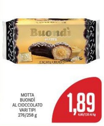 Supermercati Piccolo MOTTA BUONDÌ AL CIOCCOLATO VARI TIPI 276/258 g offerta