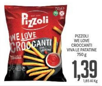 Supermercati Piccolo PIZZOLI WE LOVE CROCCANTI VIVA LE PATATINE 750 g offerta