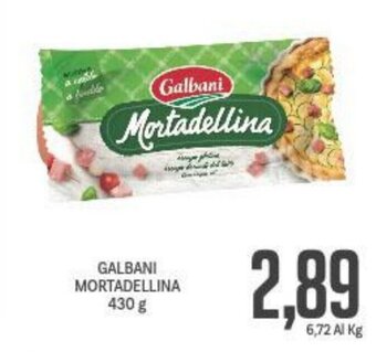 Supermercati Piccolo GALBANI MORTADELLINA 430 g offerta