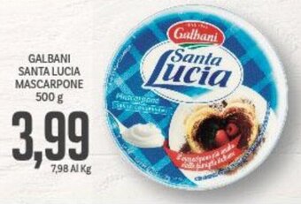 Supermercati Piccolo GALBANI SANTA LUCIA MASCARPONE 500 g offerta