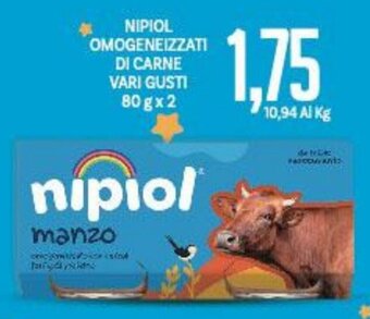 NIPIOL OMOGENEIZZATI DI CARNE VARI GUSTI 80 g x 2