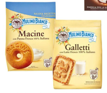 Esselunga BISCOTTI MULINO BIANCO Macine, Galletti o Tarallucci, 800 g offerta