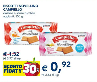 Esselunga BISCOTTI NOVELLINO CAMPIELLO 350 g offerta