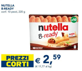 NUTELLA B-READY conf. 10 pezzi, 220 g