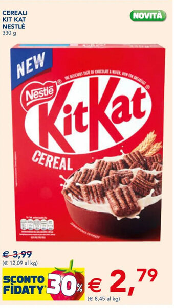 Esselunga CEREALI KIT KAT NESTLÈ 330 g offerta