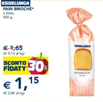 Esselunga ESSELUNGA PAIN BRIOCHÉ a fette, 400 g offerta