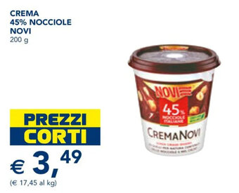 Esselunga CREMA 45% NOCCIOLE NOVI 200 g offerta