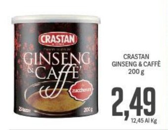 Supermercati Piccolo CRASTAN GINSENG & CAFFÈ 200 g offerta