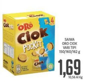 Supermercati Piccolo SAIWA ORO CIOK VARI TIPI 150/160/162 g offerta