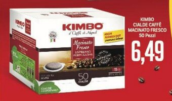 Supermercati Piccolo KIMBO CIALDE CAFFÈ MACINATO FRESCO 50 Pezzi offerta