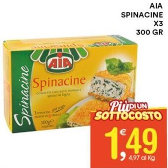 Gecop AIA SPINACINE X3 300 GR offerta