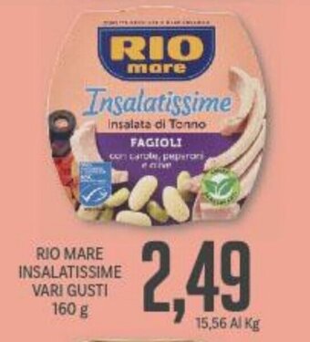 Supermercati Piccolo RIO MARE INSALATISSIME VARI GUSTI 160 g offerta