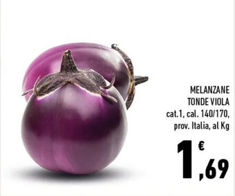 Conad MELANZANE TONDE VIOLA offerta