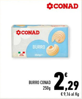 Conad BURRO CONAD 250g offerta
