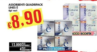 Bennet Lines E Assorbenti Quadripack offerta