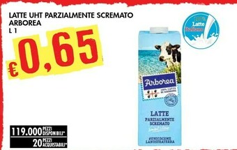 Bennet Arborea Latte Parzialmente Scremato UHT offerta