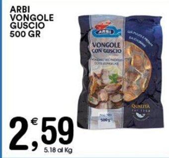 Gecop ARBI VONGOLE GUSCIO 500 GR offerta