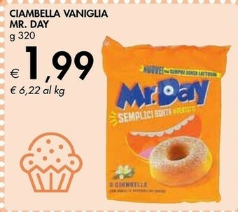 Bennet Mr. day Ciambella Vaniglia offerta