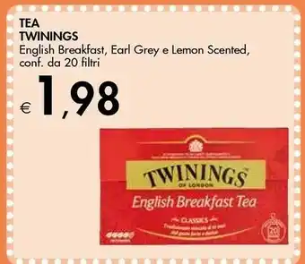 Bennet Twinings Tea English Breakfast/ Earl Grey E Lemon Scented offerta