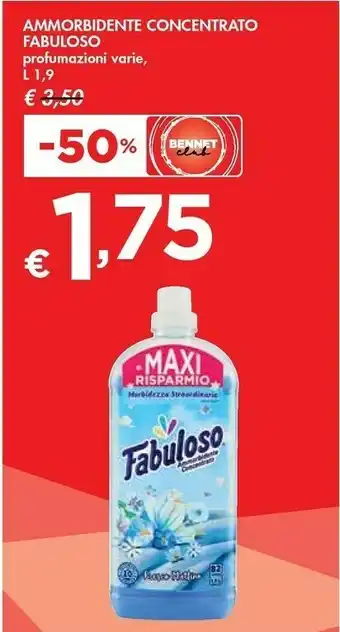 Bennet Fabuloso Ammorbidente Concentrato Fresco Mattino offerta
