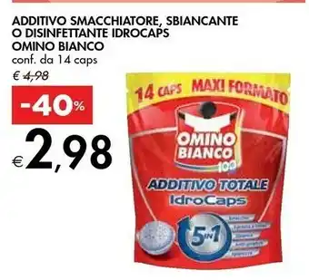Bennet Omino Bianco Additivo Smacchiatore, Sbiancante O Disinfettante Idrocaps offerta