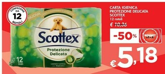 Bennet Scottex Carta Igienica Protezione Delicata offerta