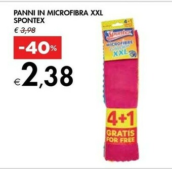 Bennet Spontex Panni In Microfibra Xxl offerta