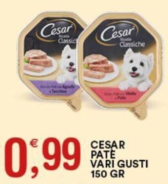 Gecop CESAR PATE VARI GUSTI 150 GR offerta