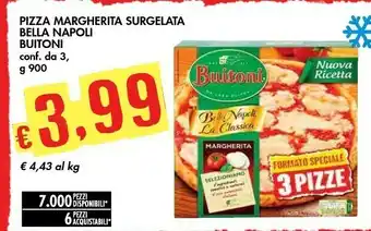 Bennet Buitoni Pizza Margherita Bella Napoli 900 G(ml) offerta