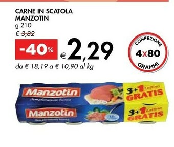 Bennet Manzotin Carne In Scatola offerta