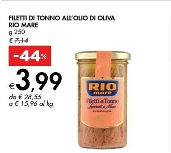 Bennet Rio Mare Filetti Di Tonno All'olio Di Oliva offerta