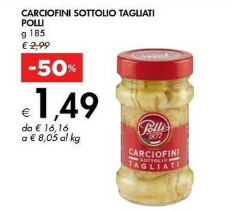 Bennet Polli Carciofini Sottolio Tagliati 185 G(ml) offerta