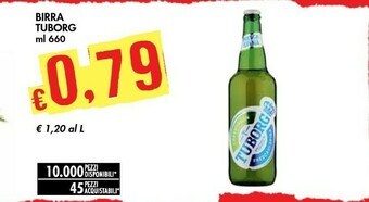 Bennet Tuborg Birra 660 G(ml) offerta