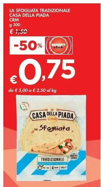 Bennet Casa Della Piada La Sfogliata Tradizionale offerta
