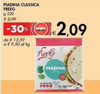 Bennet Freeg Piadina Classica offerta